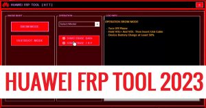 Huawei FRP Tool V1.0 2023 다운로드 다운로드 FRP 우회 원클릭