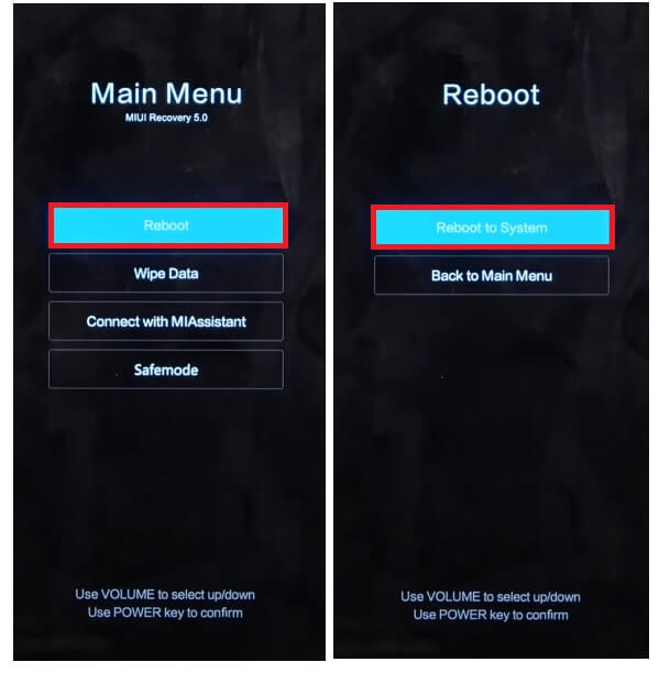 Reboot to Xiaomi Redmi Hard Reset & Factory Reset