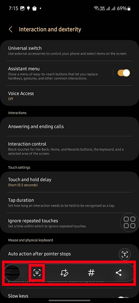 Scrollen Sie mit „Aufnahme“, um einen Screenshot auf dem Samsung Galaxy zu erstellen