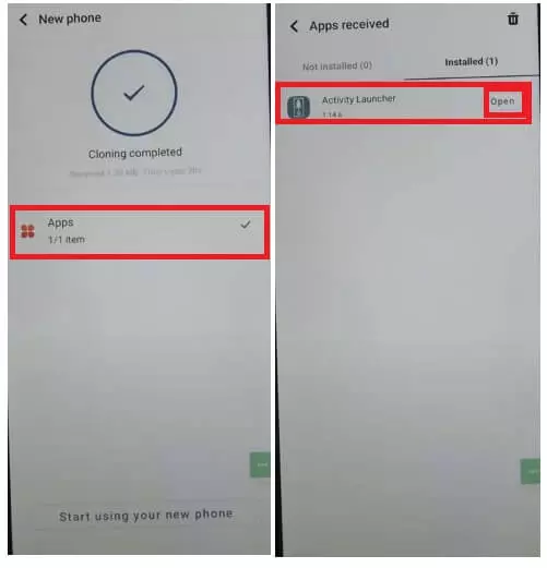 Open Activity Launcher