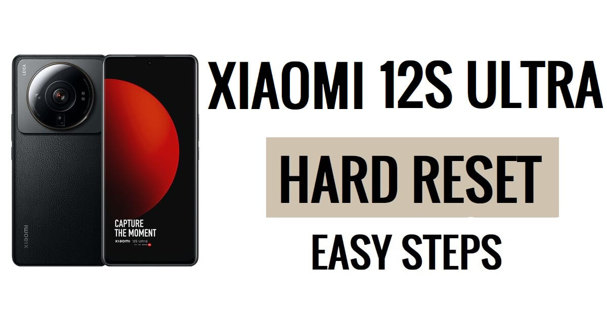 Xiaomi 12S 울트라 하드 리셋 및 공장 초기화 방법