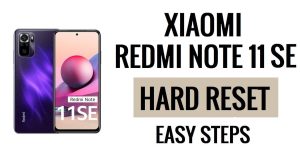 Xiaomi Redmi Note 11SE 하드 리셋 및 공장 초기화 방법