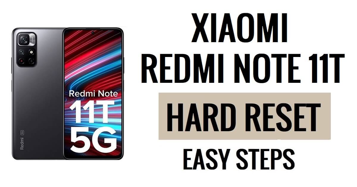Como fazer reinicialização forçada e redefinição de fábrica do Xiaomi Redmi Note 11T 5G