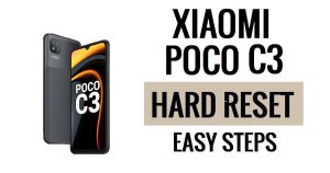 Xiaomi Poco C3 하드 리셋 및 공장 초기화 방법
