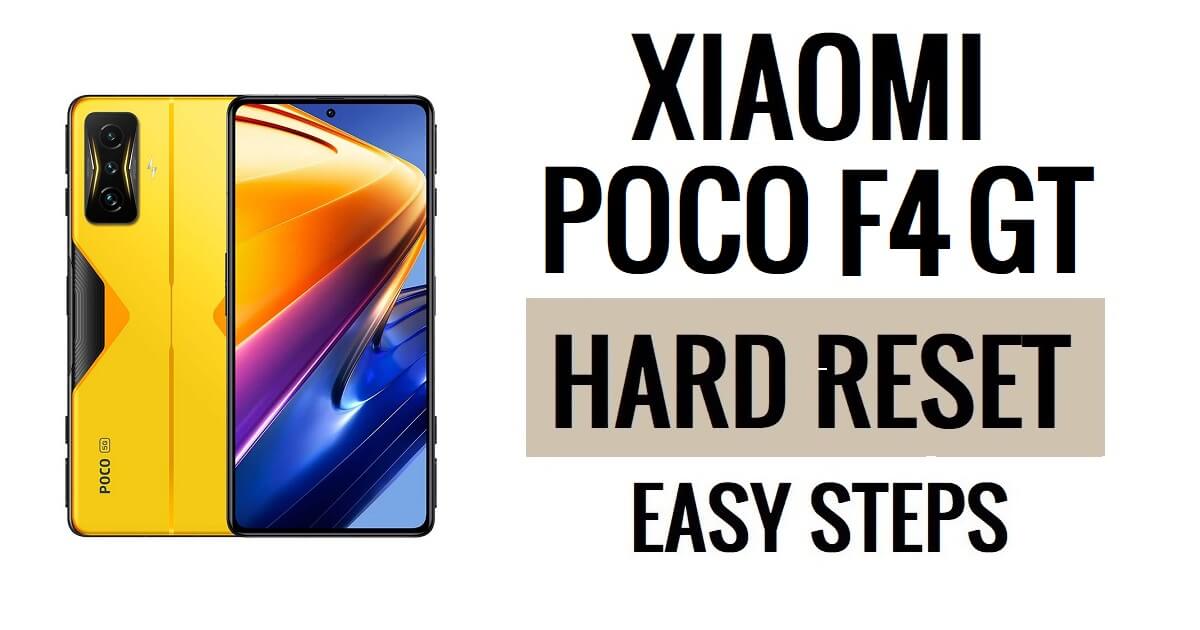 Como fazer reinicialização forçada e redefinição de fábrica do Xiaomi Poco F4 GT