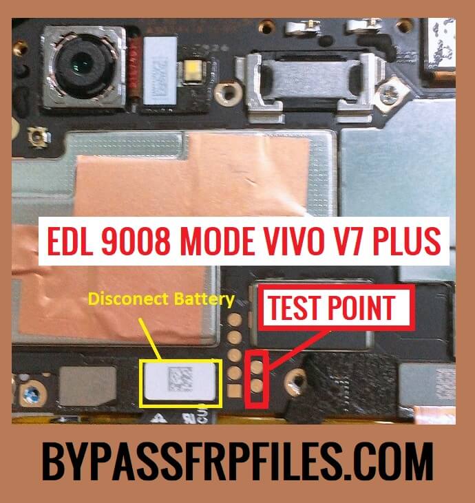 Vivo V7 Plus EDL Point (Test Point) Reboot to EDL Mode 9008