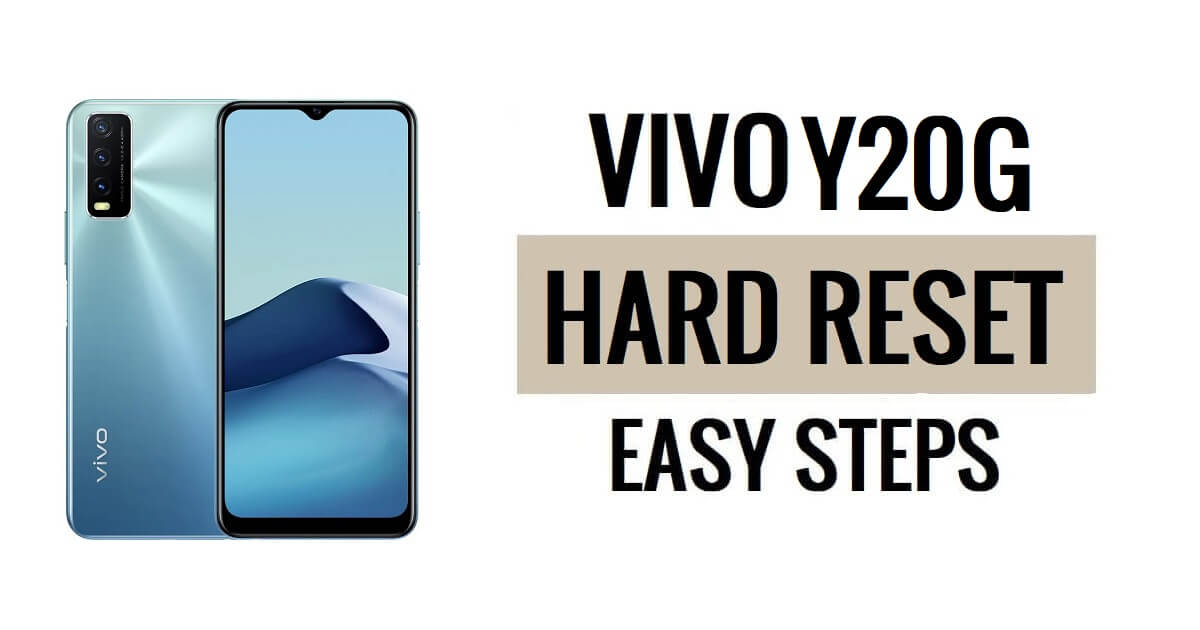 Vivo Y20G 하드 리셋 및 공장 초기화 방법