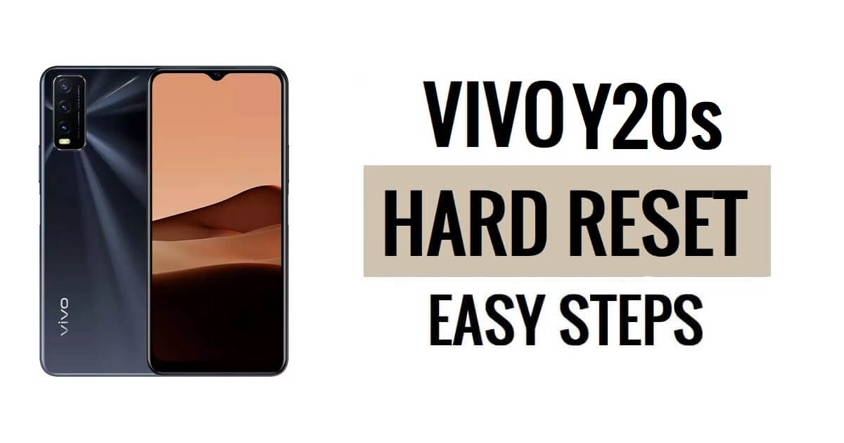 Vivo Y20s 하드 리셋 및 공장 초기화 방법