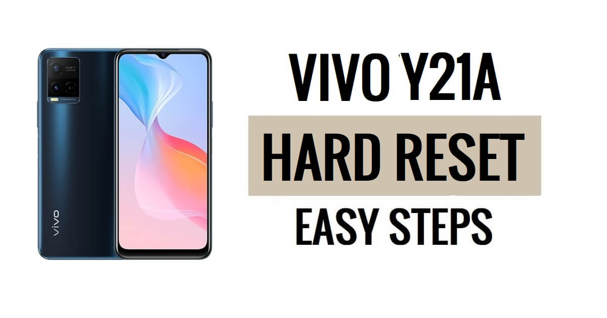 Vivo Y21A 하드 리셋 및 공장 초기화 방법
