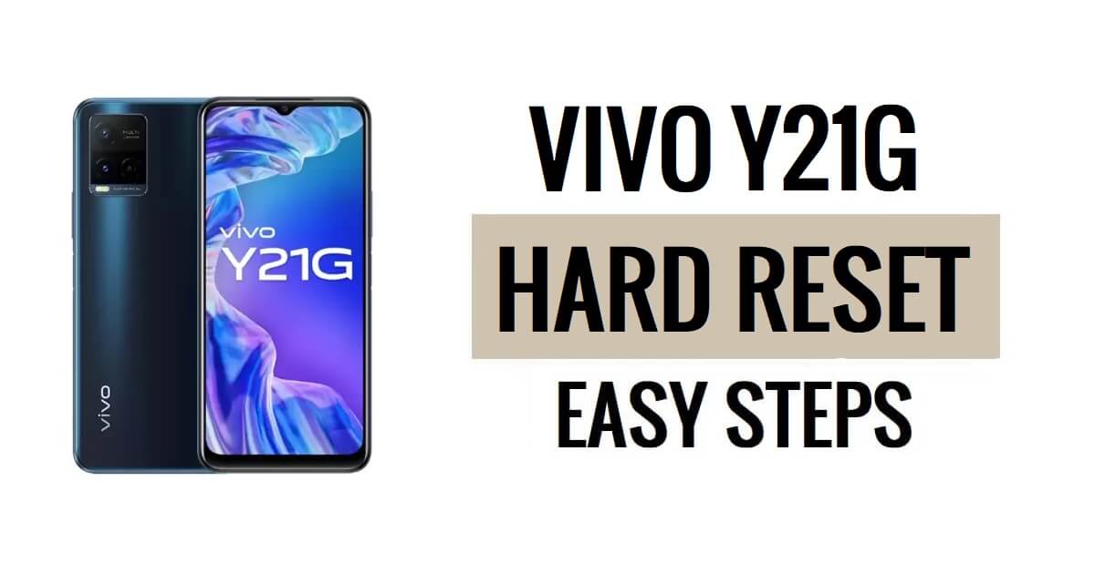 Vivo Y21G 하드 리셋 및 공장 초기화 방법