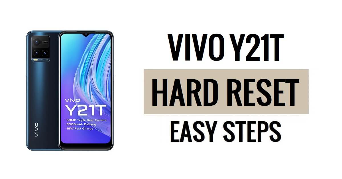 Vivo Y21T 하드 리셋 및 공장 초기화 방법