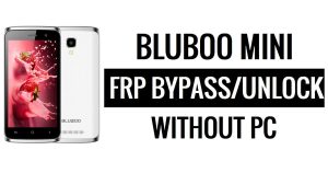 Bluboo Mini FRP Bypass (Android 6.0) Desbloqueie o Google Lock sem PC