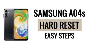 Samsung A04s 하드 리셋 및 공장 초기화 방법