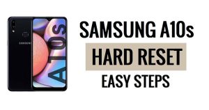 Samsung A10s 하드 리셋 및 공장 초기화 방법