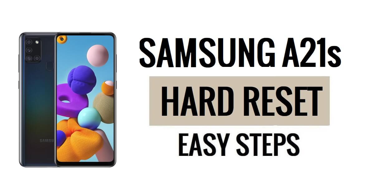 Samsung A21s 하드 리셋 및 공장 초기화 방법