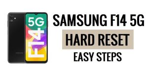 Samsung F14 하드 리셋 및 공장 초기화 방법