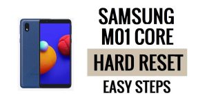 Como fazer reinicialização total e redefinição de fábrica do Samsung M01 Core