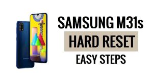Samsung M31s 하드 리셋 및 공장 초기화 방법