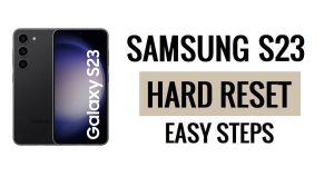 Samsung S23 하드 리셋 및 공장 초기화 방법