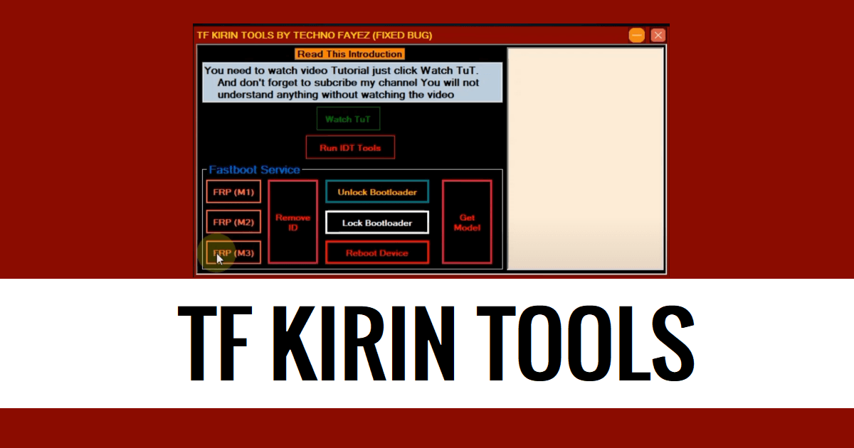 TF Kirin Tool V2 Download Latest Huawei AIO Tools
