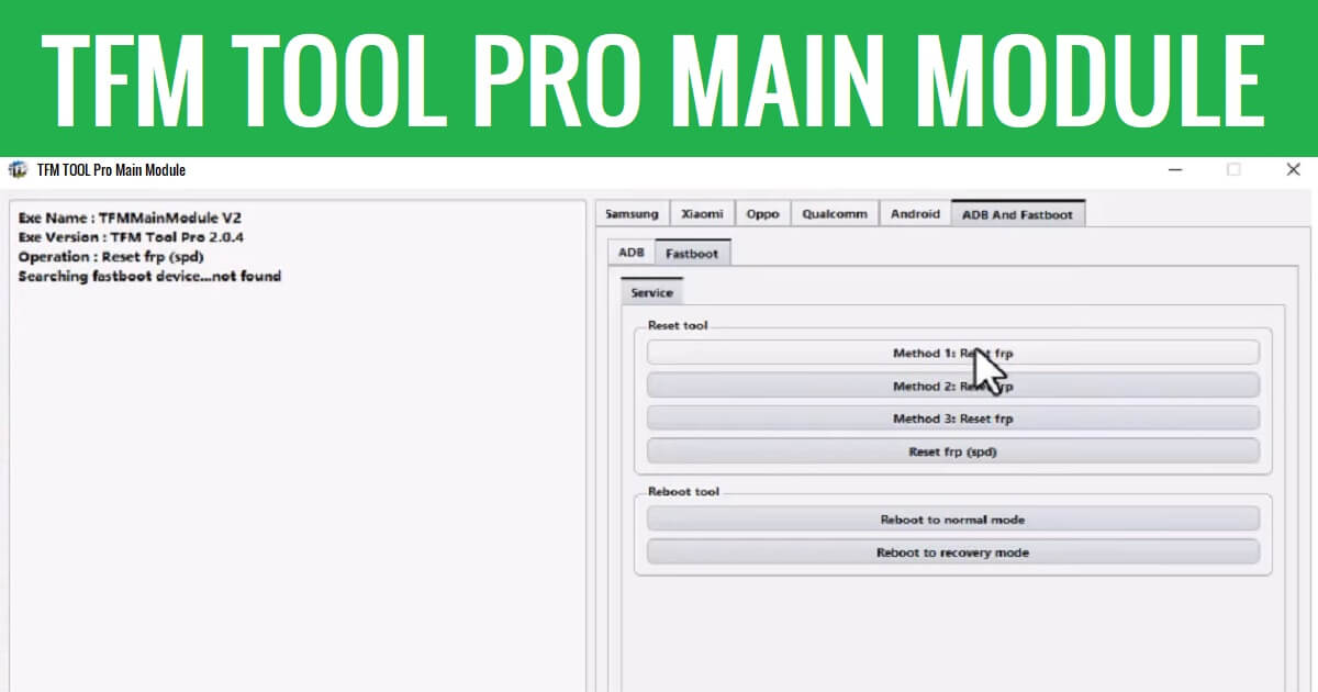 TFM Tool Pro V2.8.6 Latest Setup Version Download (Main Module)