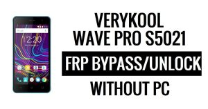 Verykool Wave Pro s5021 FRP Baypas (Android 6.0) PC Olmadan Google Kilidinin Kilidini Açın