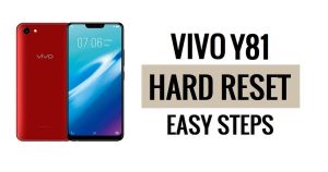 Vivo Y81 하드 리셋 및 공장 초기화 방법