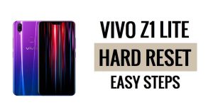 Vivo Z1 Lite 하드 리셋 및 공장 초기화 방법