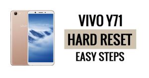 Vivo Y71 하드 리셋 및 공장 초기화 방법