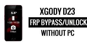 Xgody D23 FRP Bypass Déverrouiller Google Gmail (Android 5.1) sans PC