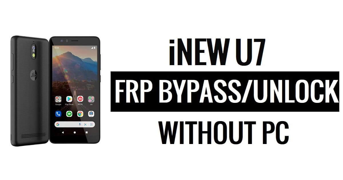 iNew U7 FRP Bypass (Android 5.1) Ontgrendel Google (zonder pc)