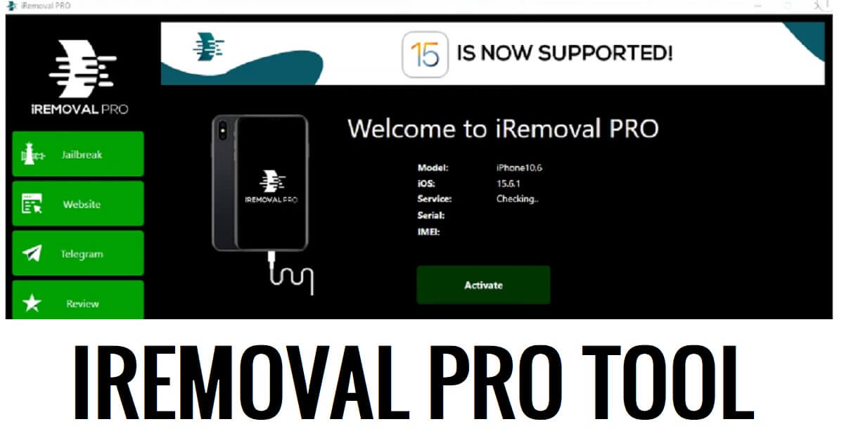 iRemoval Pro Tool v6.1.1 Télécharger (iRa1n v4.1) Dernière mise à jour de la version