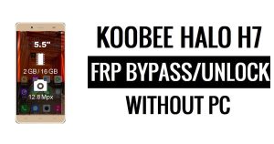 Koobee Halo H7 FRP Bypass (Android 5.1) Unlock Google Gmail Lock - Without PC