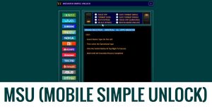 MSU Tool (Mobile Simple Unlock Tool) V2.0 Завантажте останню версію