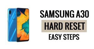 Samsung A30 하드 리셋 및 공장 초기화 방법