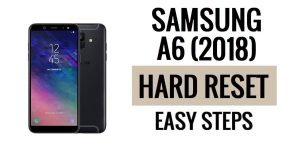 Samsung A6(2018) 하드 리셋 및 공장 초기화 방법