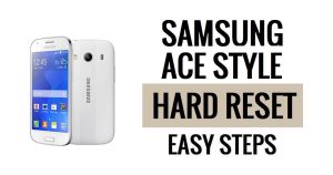 Samsung Galaxy Ace 스타일 하드 리셋 및 공장 초기화 방법