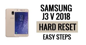 Hoe Samsung J3 V 2018 harde reset en fabrieksreset uitvoeren