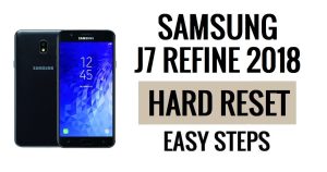 Como fazer reinicialização forçada e redefinição de fábrica do Samsung J7 Refine 2018