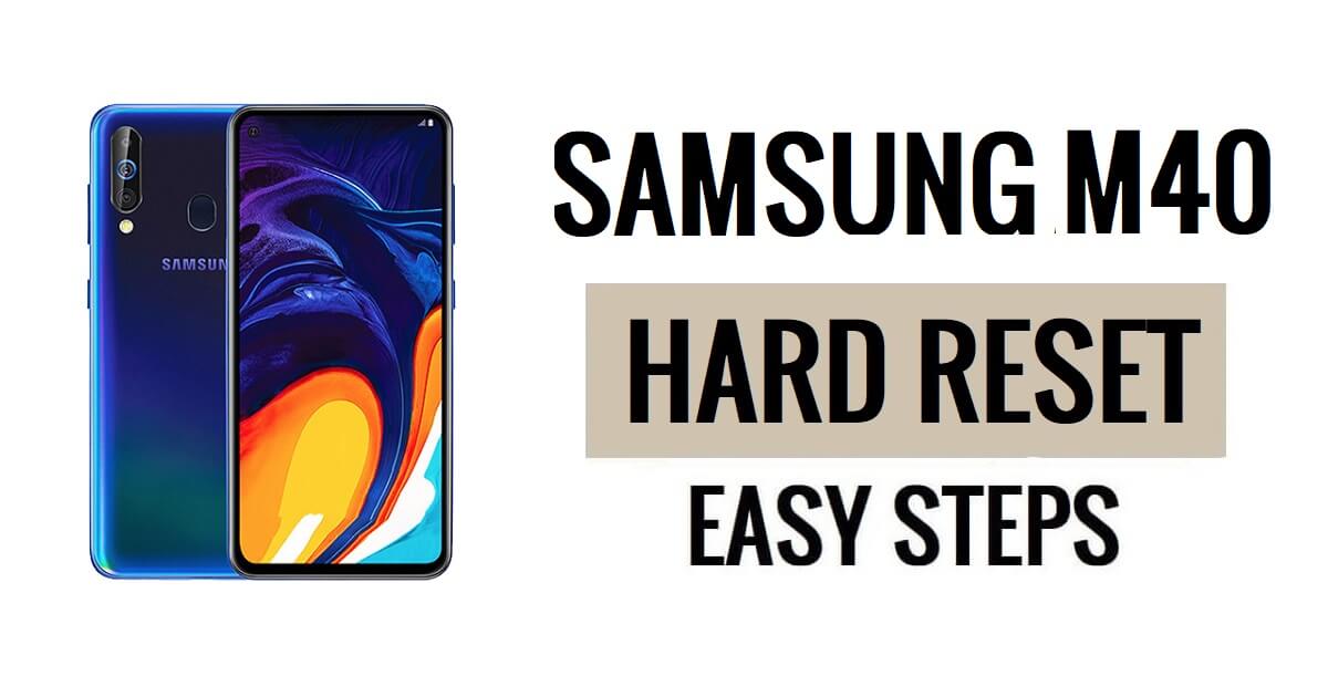 Hoe Samsung M40 harde reset en fabrieksreset te doen