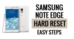 Samsung Note Edge 하드 리셋 및 공장 초기화 방법