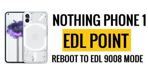 Nada Teléfono 1 Punto EDL (Punto de prueba) Reiniciar al modo EDL 9008