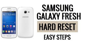 Samsung Galaxy Fresh 하드 리셋 및 공장 초기화 방법
