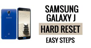 Samsung Galaxy J 하드 리셋 및 공장 초기화 방법