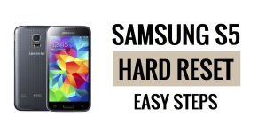 Samsung S5 하드 리셋 및 공장 초기화 방법