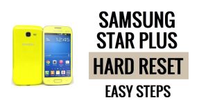Samsung Star Plus 하드 리셋 및 공장 초기화 방법