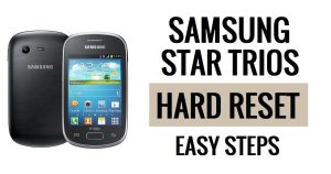 Samsung Star Trios 하드 리셋 및 공장 초기화 방법