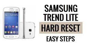 Samsung Trend Lite 하드 리셋 및 공장 초기화 방법