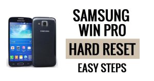 Samsung Win Pro 하드 리셋 및 공장 초기화 방법