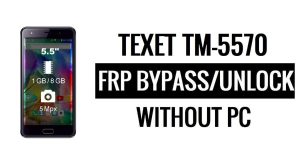 Texet TM-5570 FRP Bypass ohne PC Google Google entsperren [Android 6.0]